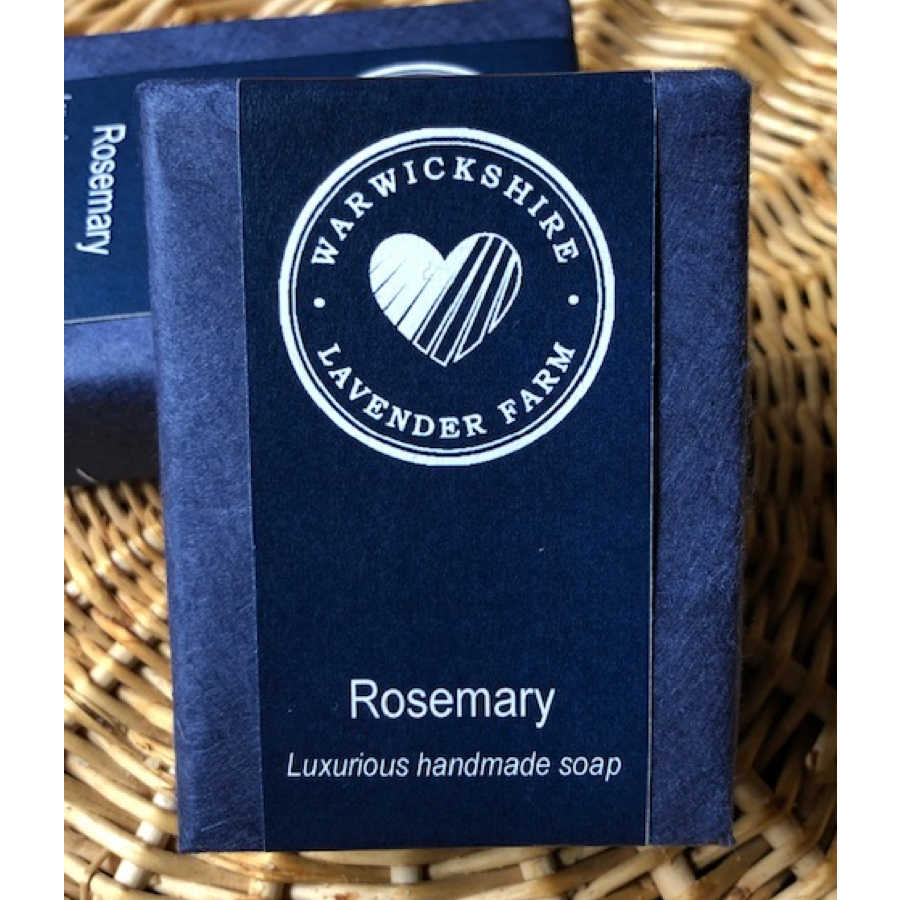 Luxurious Rosemary natural handmade soap Warwickshire Lavender Farm