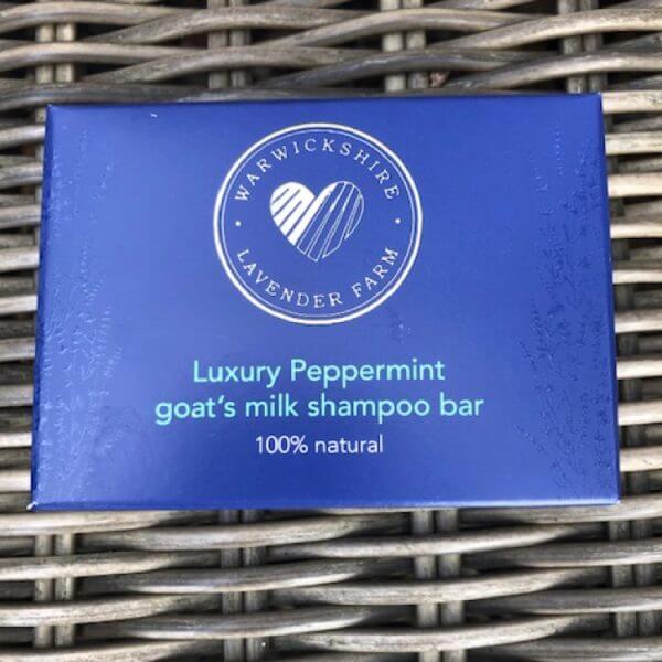 Luxury Peppermint goat's milk shampoo bar