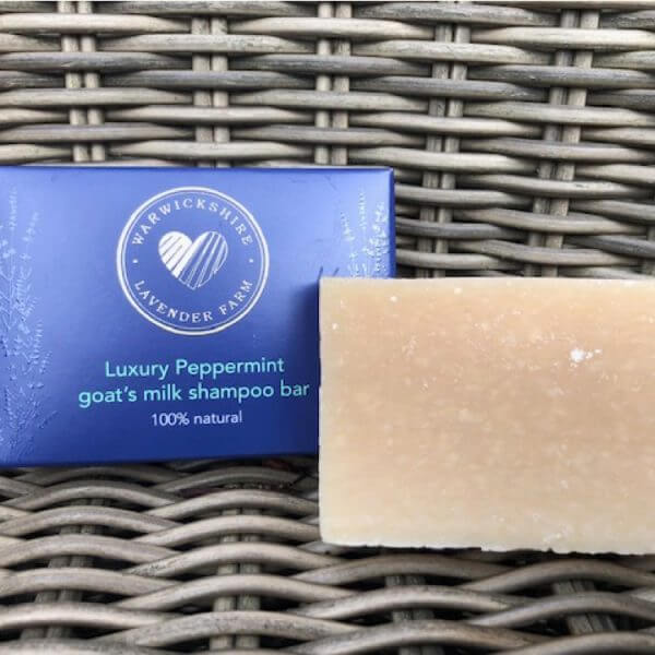 Luxury Peppermint goat's milk shampoo bar