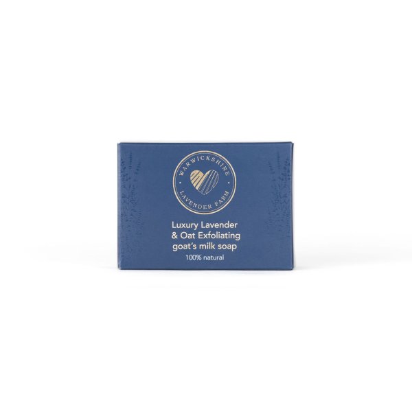 Luxury Lavender and Oat exfoliating goat’s milk soap