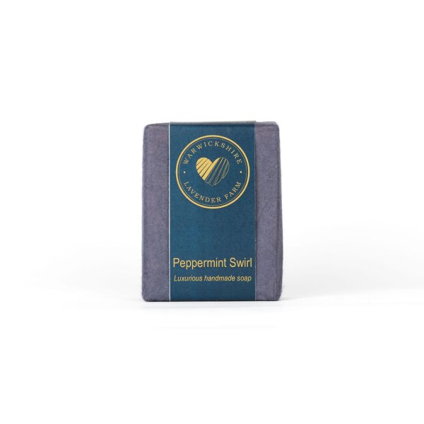 Luxurious handmade natural Peppermint Swirl Soap